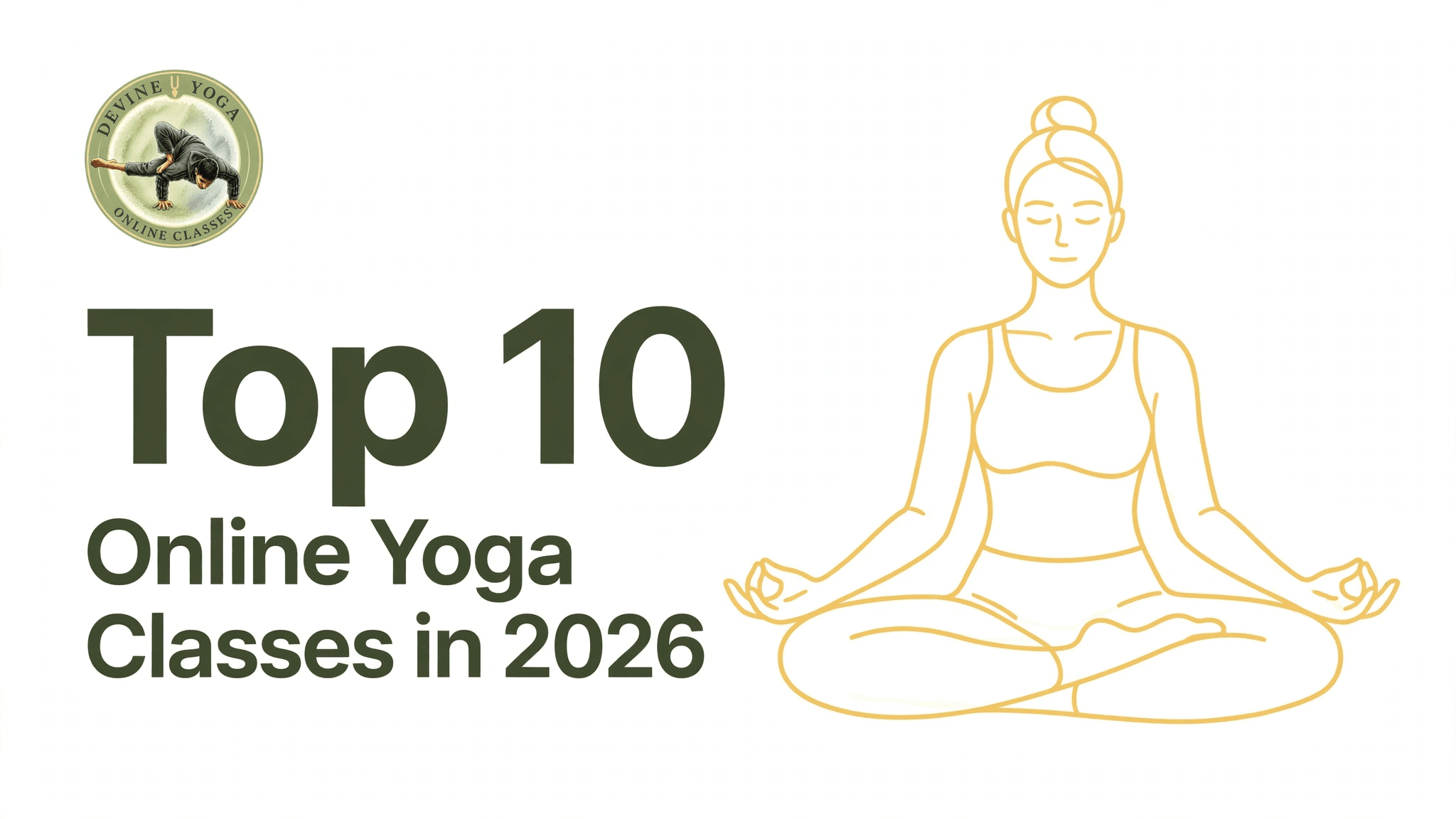 Top 10 Online Yoga Classes in 2026 — a small live online yoga class in session on a laptop
