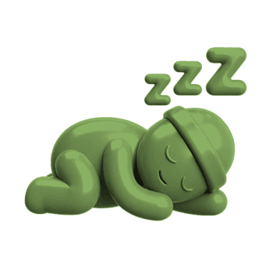 Sleeping character