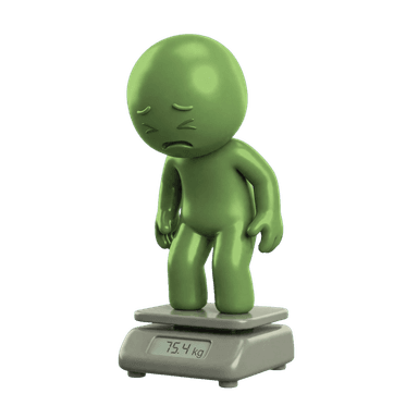 Character with posture concerns